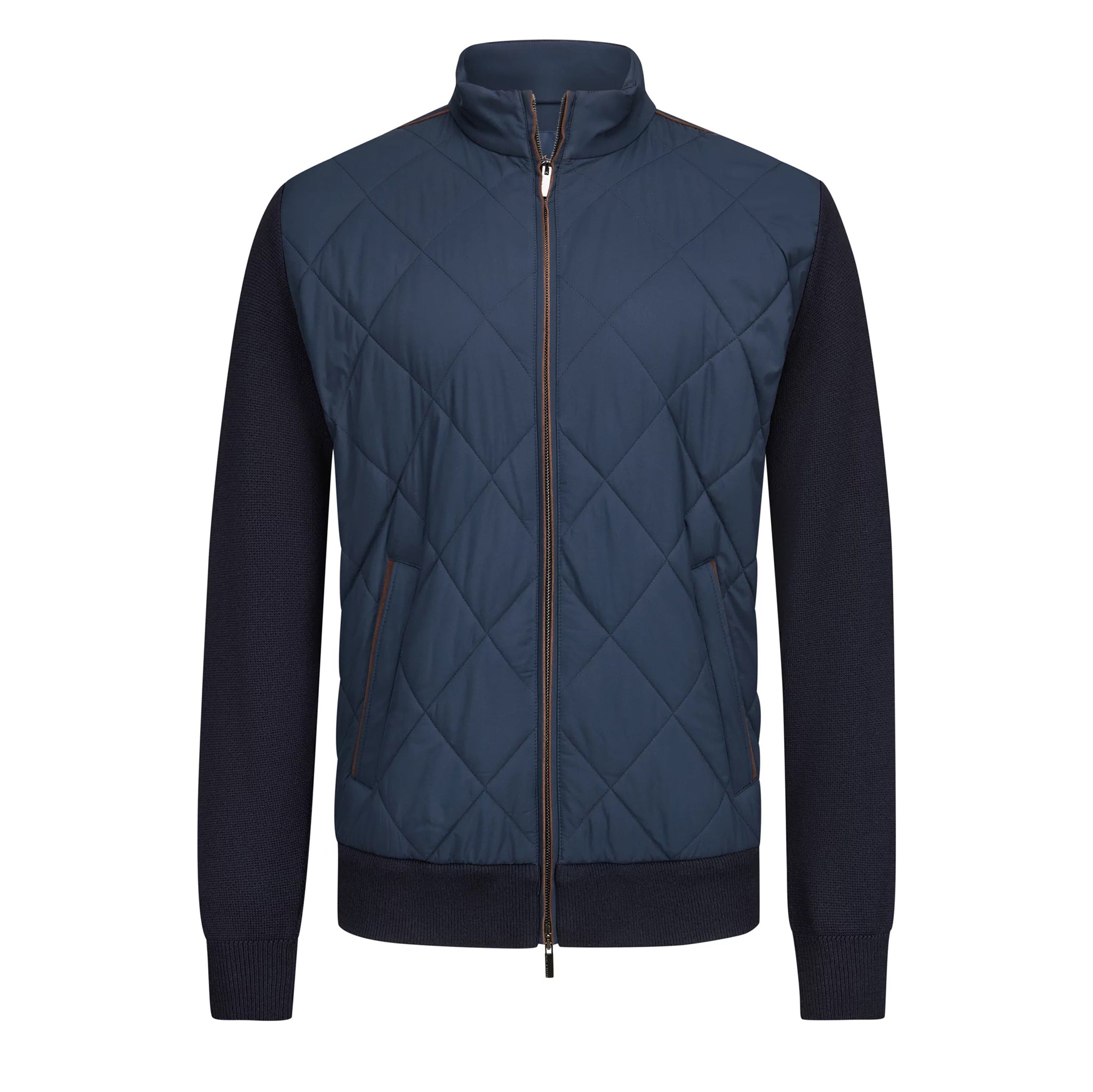 Navy Quilted Primaloft Waterproof Hybrid Jacket - PAUL & SHARK