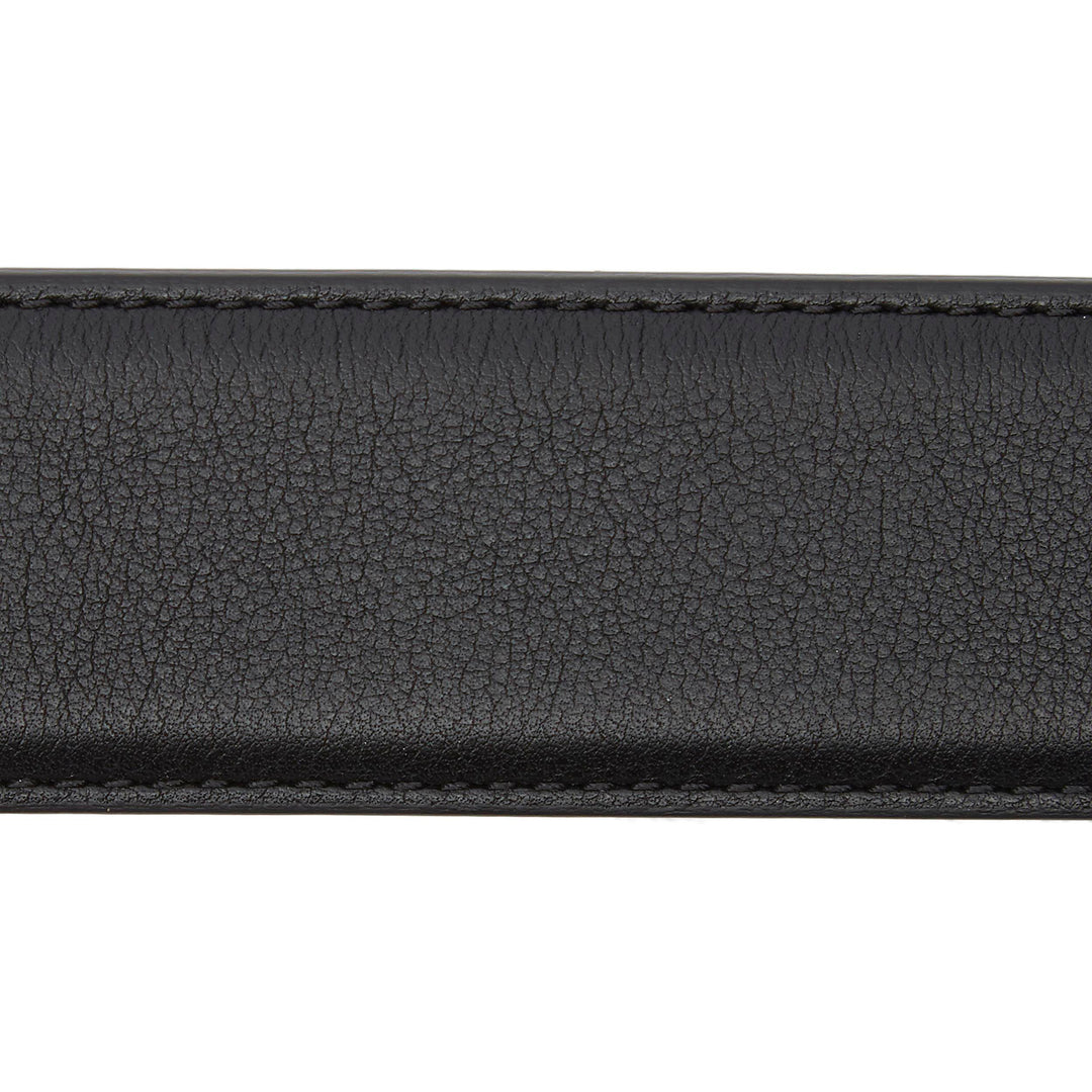Smooth Black Nappa Calf Leather Belt - Anderson's