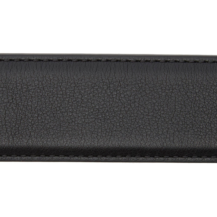 Smooth Black Nappa Calf Leather Belt - Anderson's