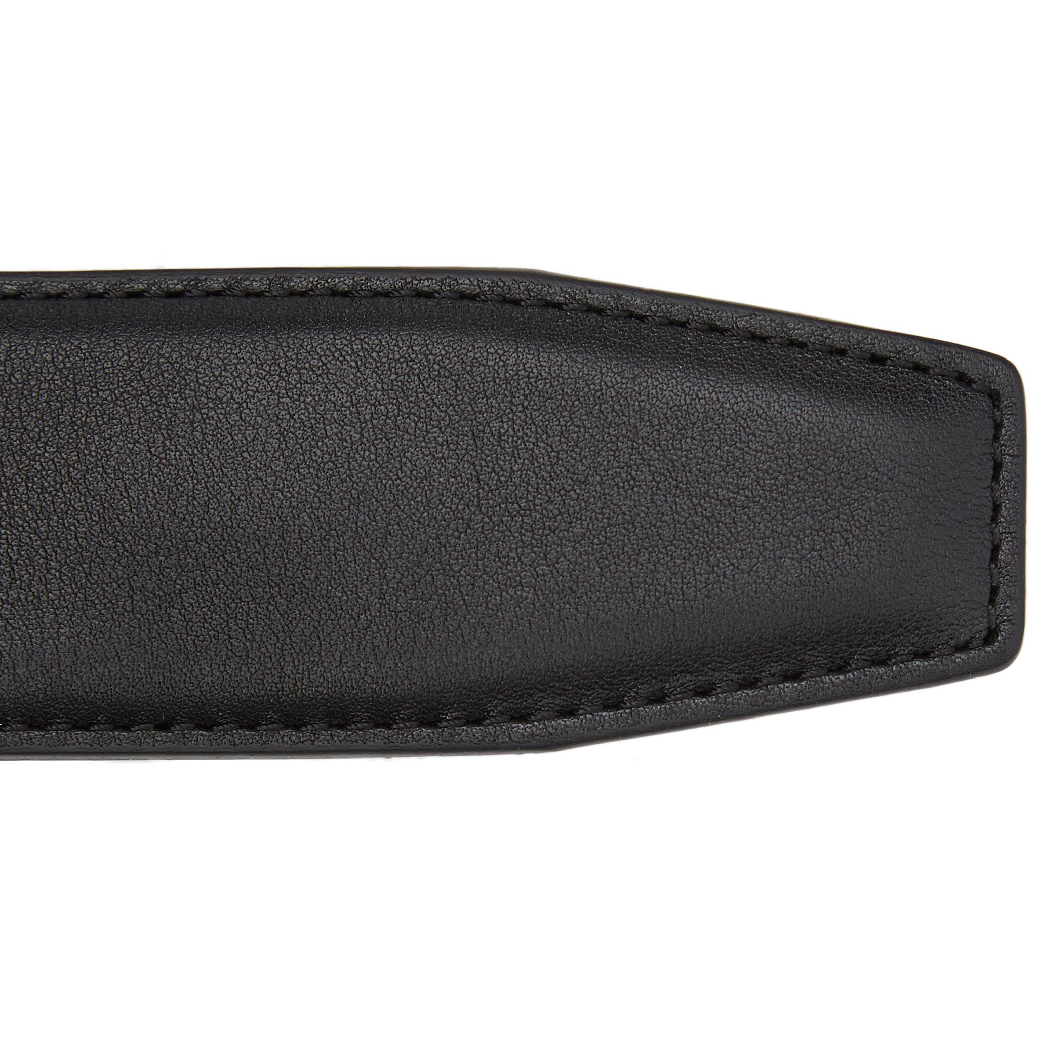 Smooth Black Nappa Calf Leather Belt - Anderson's