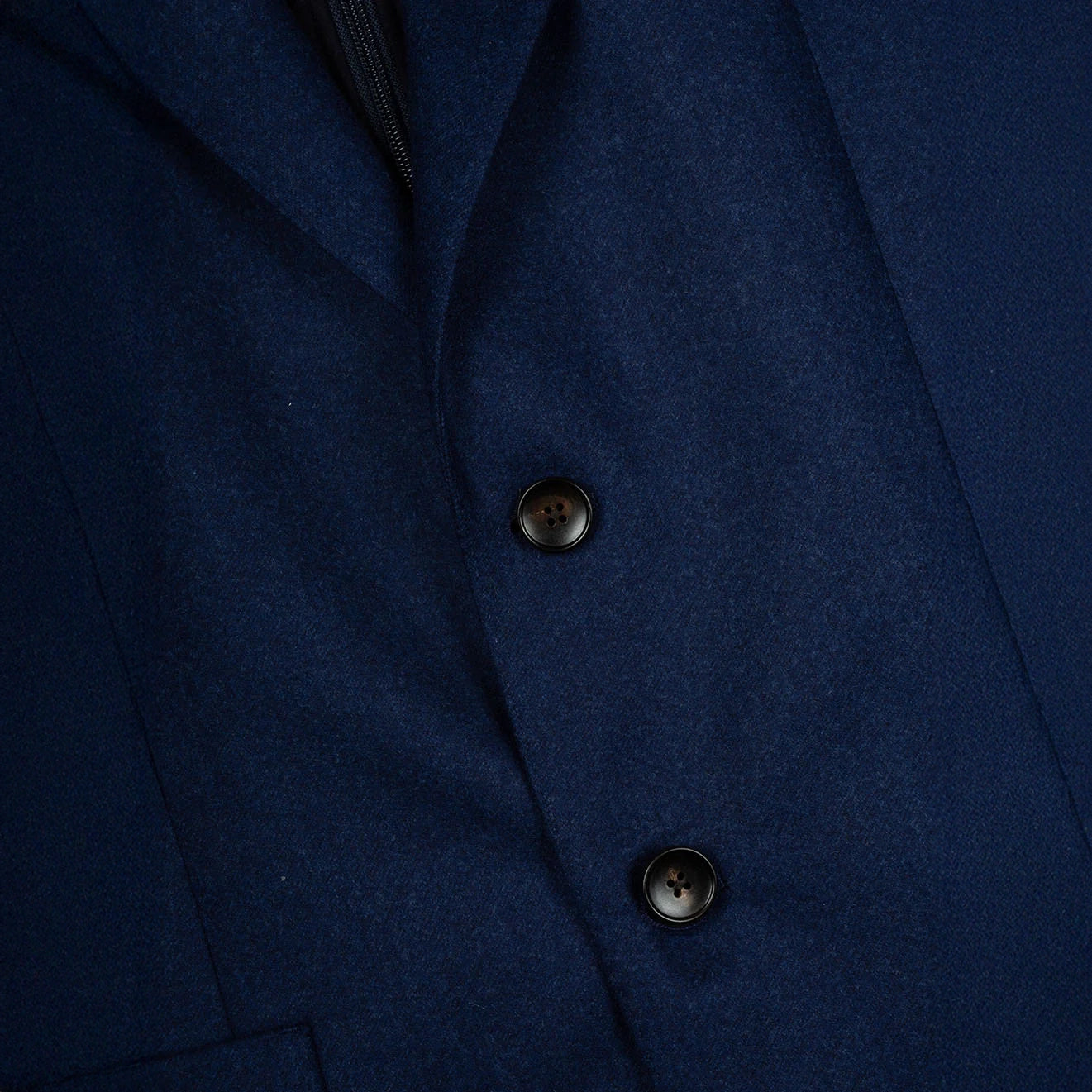 Royal Blue Solid Wool Hybrid Sport Jacket with Bib - Luigi Bianchi
