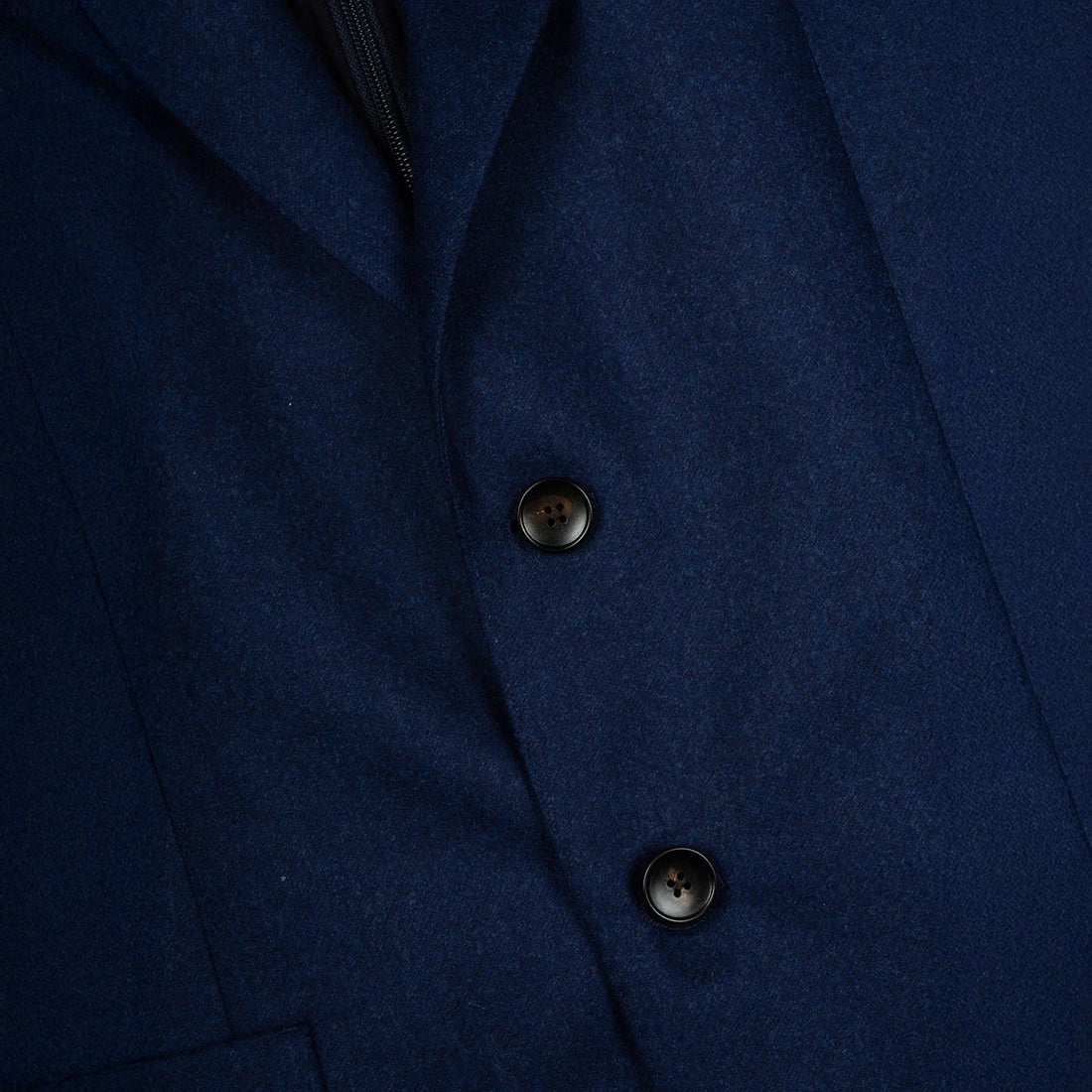 Royal Blue Solid Wool Hybrid Sport Jacket with Bib - Luigi Bianchi