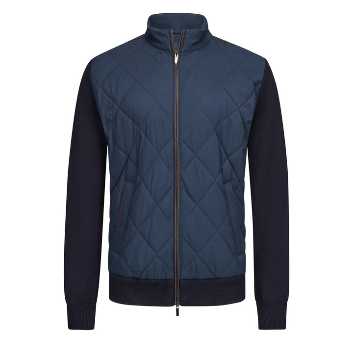 Navy Quilted Primaloft Waterproof Hybrid Jacket - PAUL & SHARK