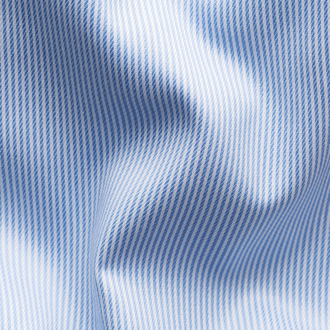 Light Blue Fine Striped Signature Twill Slim Fit Shirt - ETON
