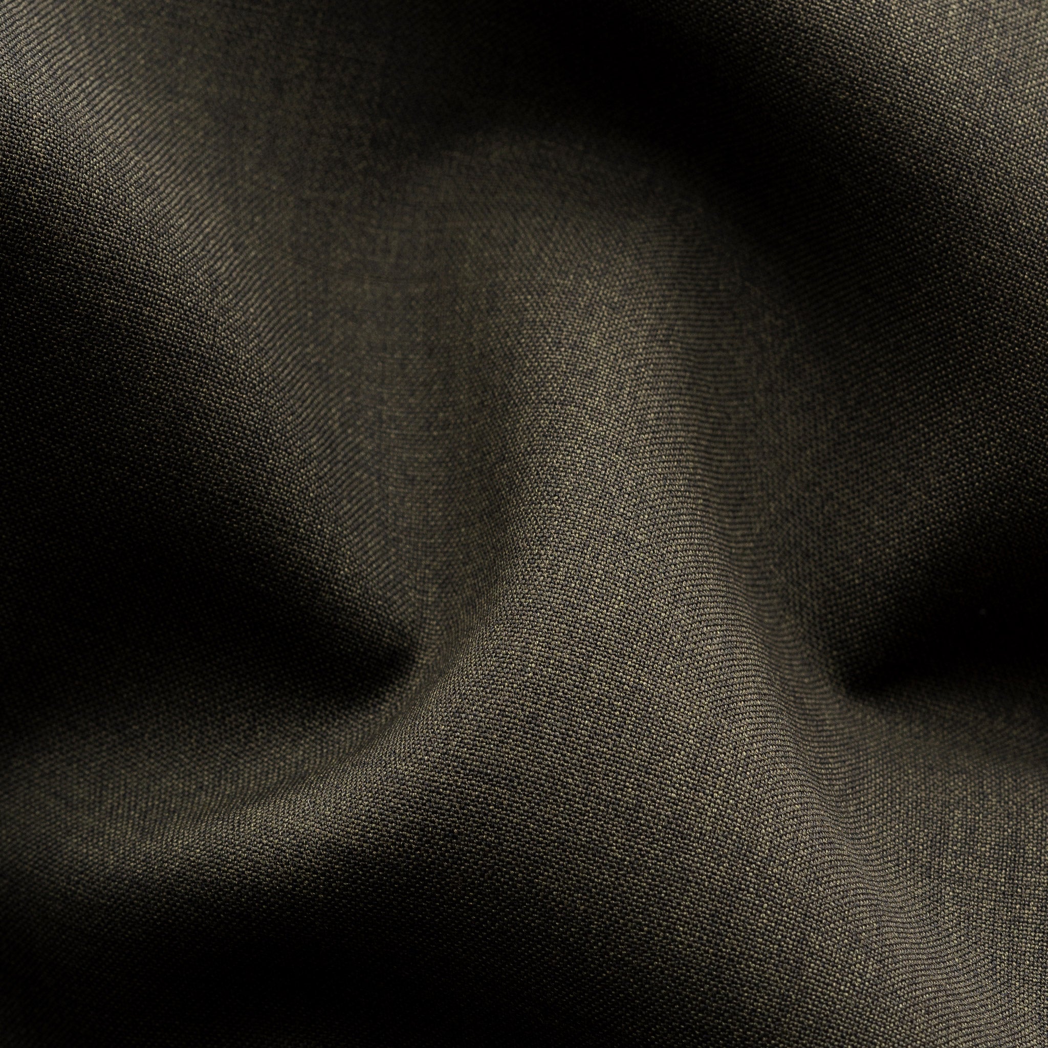 Dark Green Solid Merino Wool Contemporary Fit Shirt - ETON