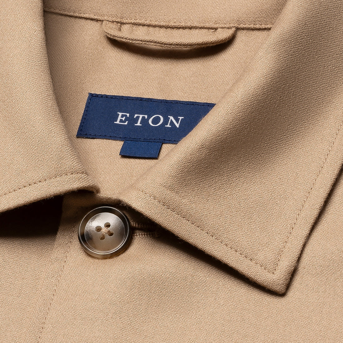 Beige Wool Four-Pocket Overshirt - ETON