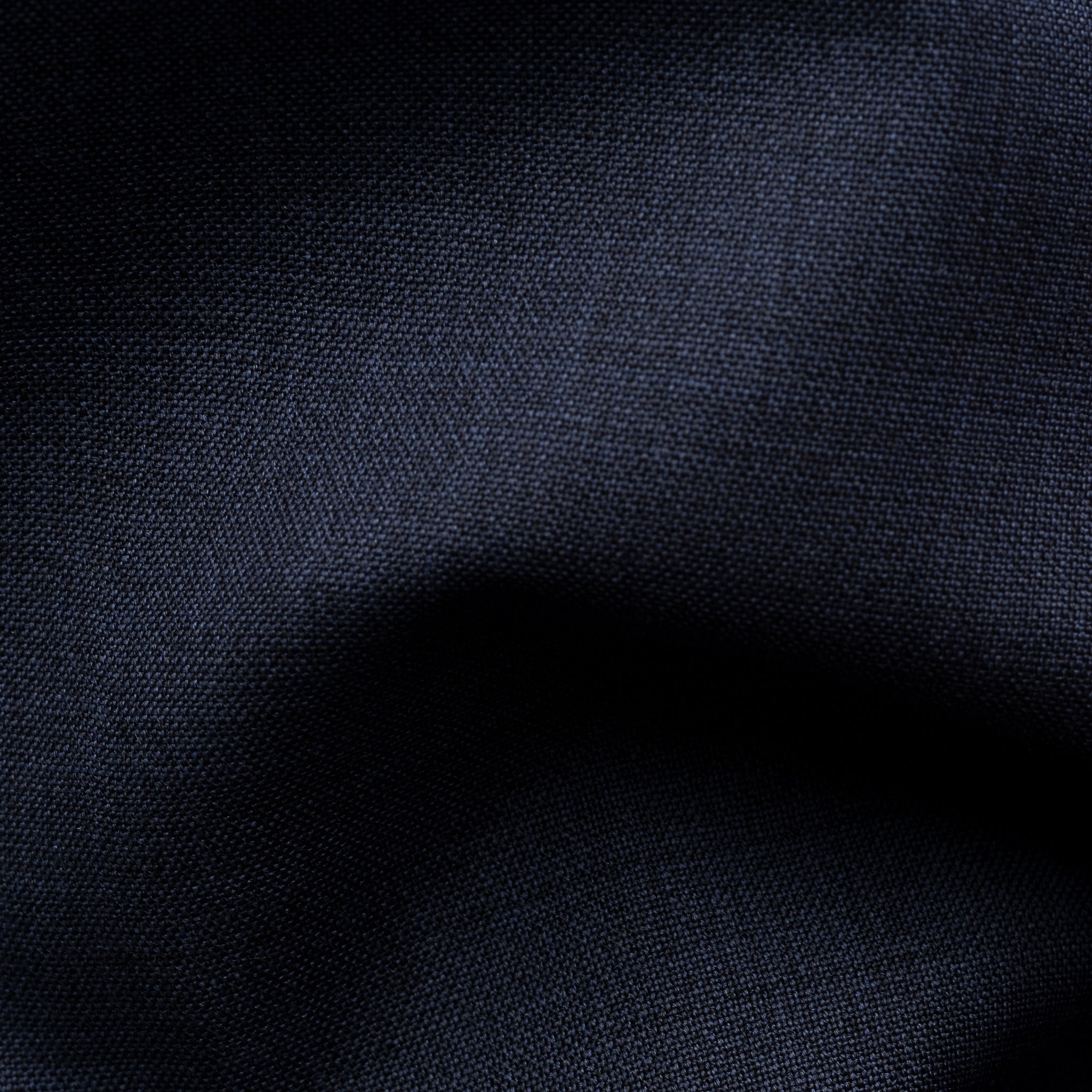 Navy Blue Solid Elevated Merino Wool Slim Fit Dress Shirt - ETON