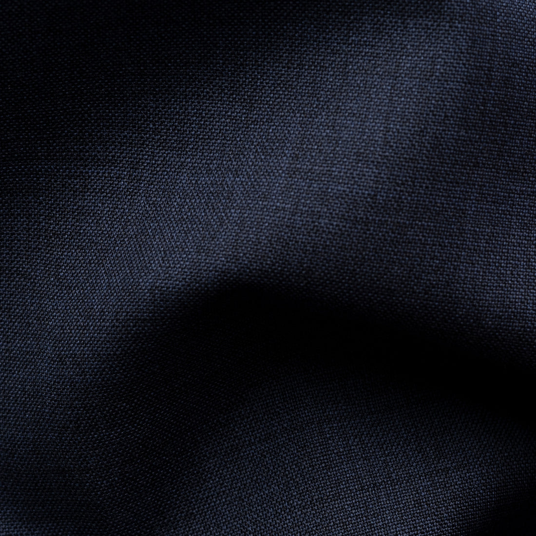 Navy Blue Solid Elevated Merino Wool Slim Fit Dress Shirt - ETON