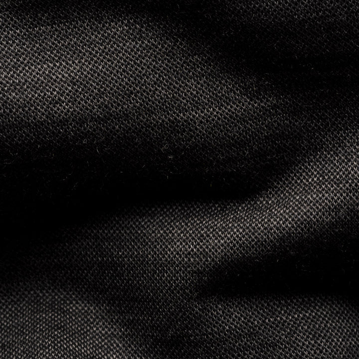 Charcoal Gray Knitted Merino Wool Slim Fit Jersey Shirt - ETON