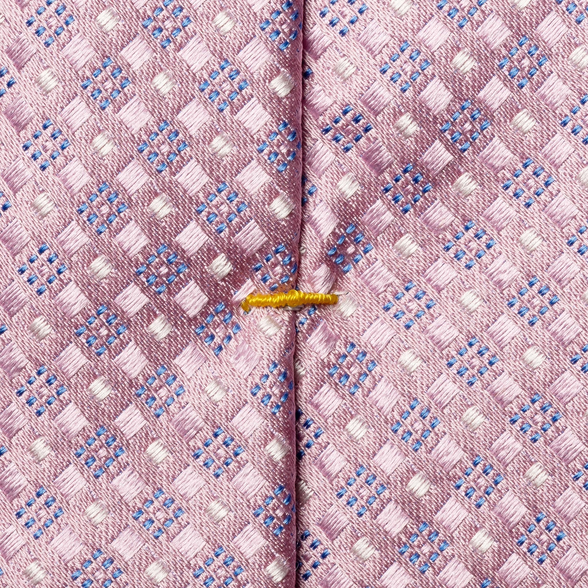 Pink Micro Patterned Woven Silk Tie - ETON