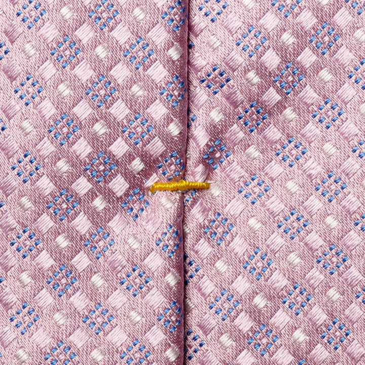 Pink Micro Patterned Woven Silk Tie - ETON