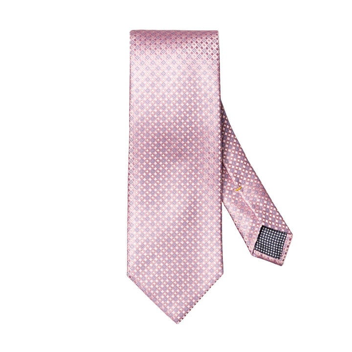 Pink Micro Patterned Woven Silk Tie - ETON
