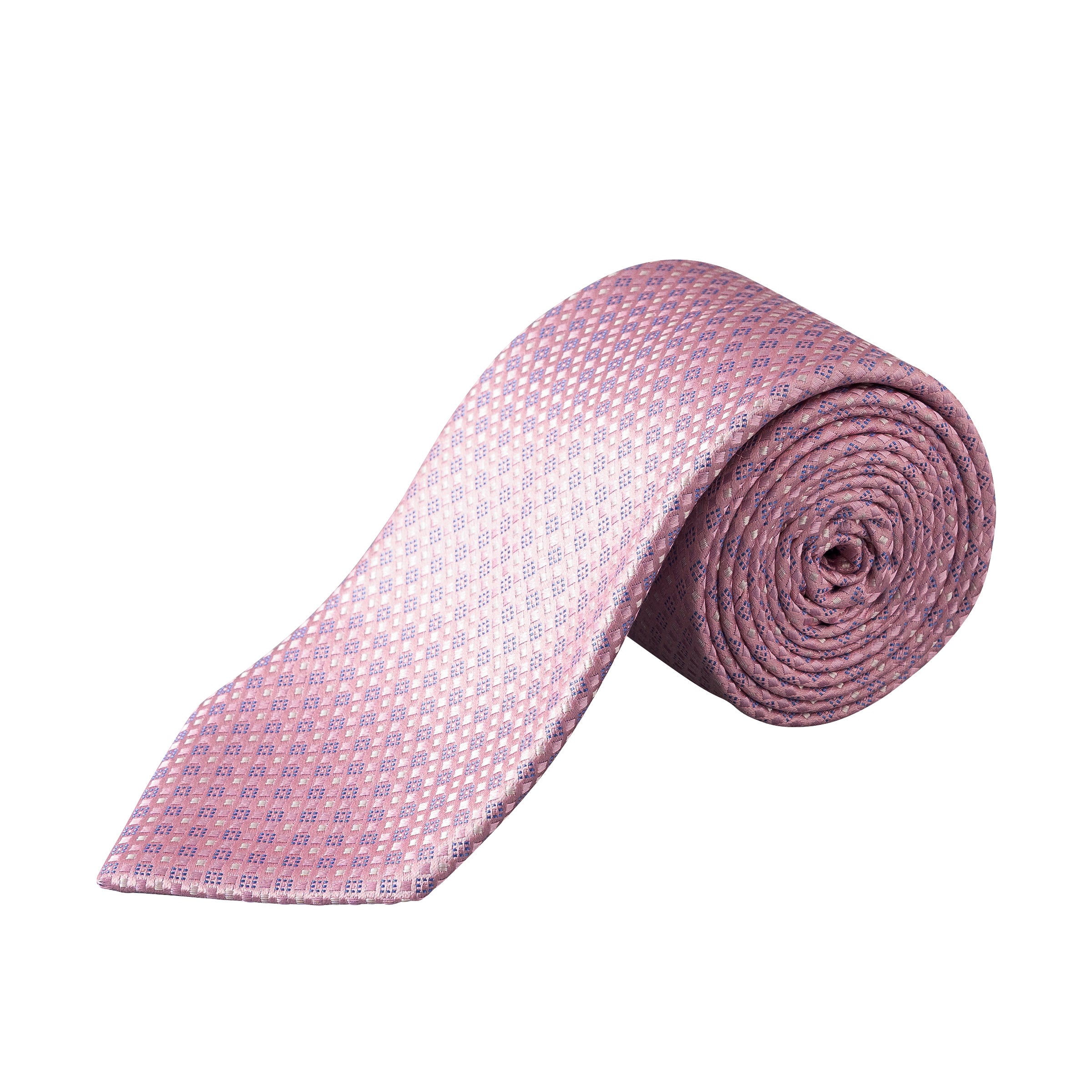Pink Micro Patterned Woven Silk Tie - ETON