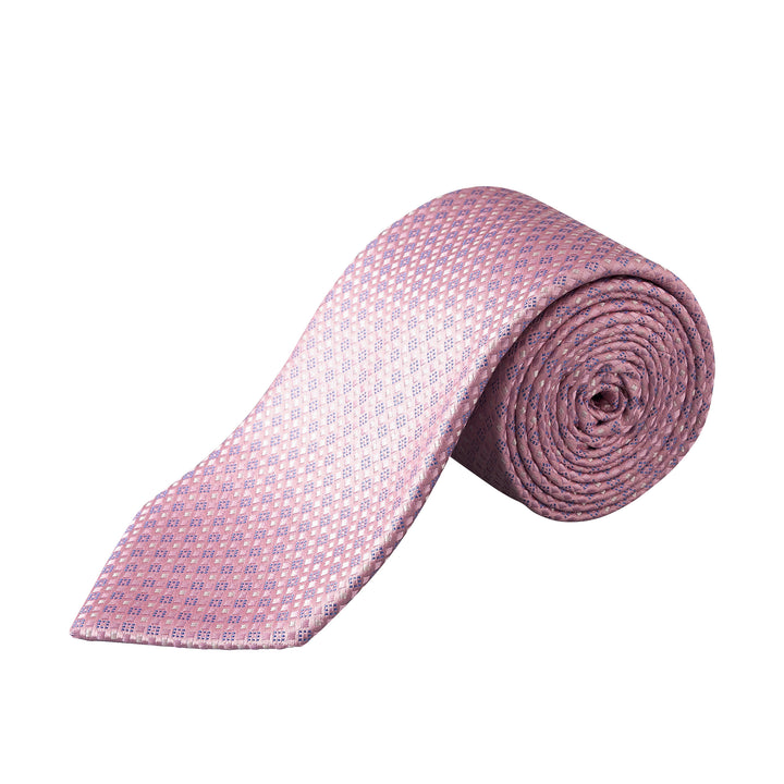 Pink Micro Patterned Woven Silk Tie - ETON