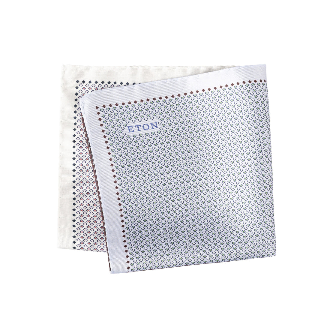 Multicolour Four-Sided Micro Twill Silk Pocket Square - ETON