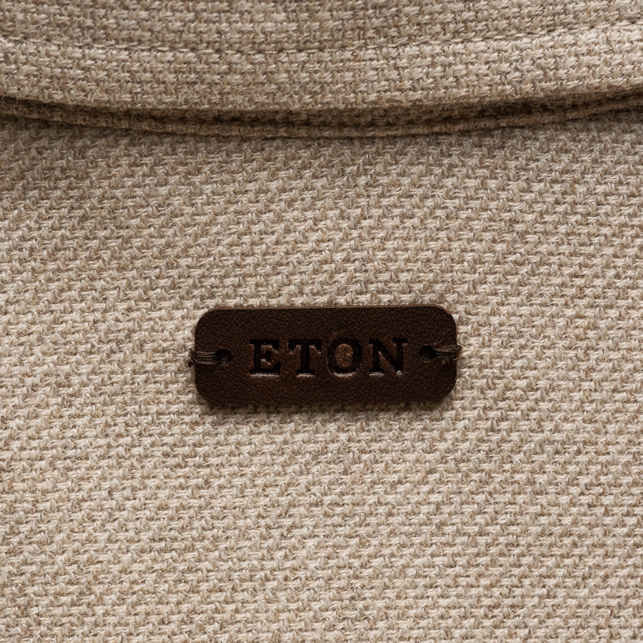 Beige Four Pocket Wool-Cashmere Overshirt - ETON