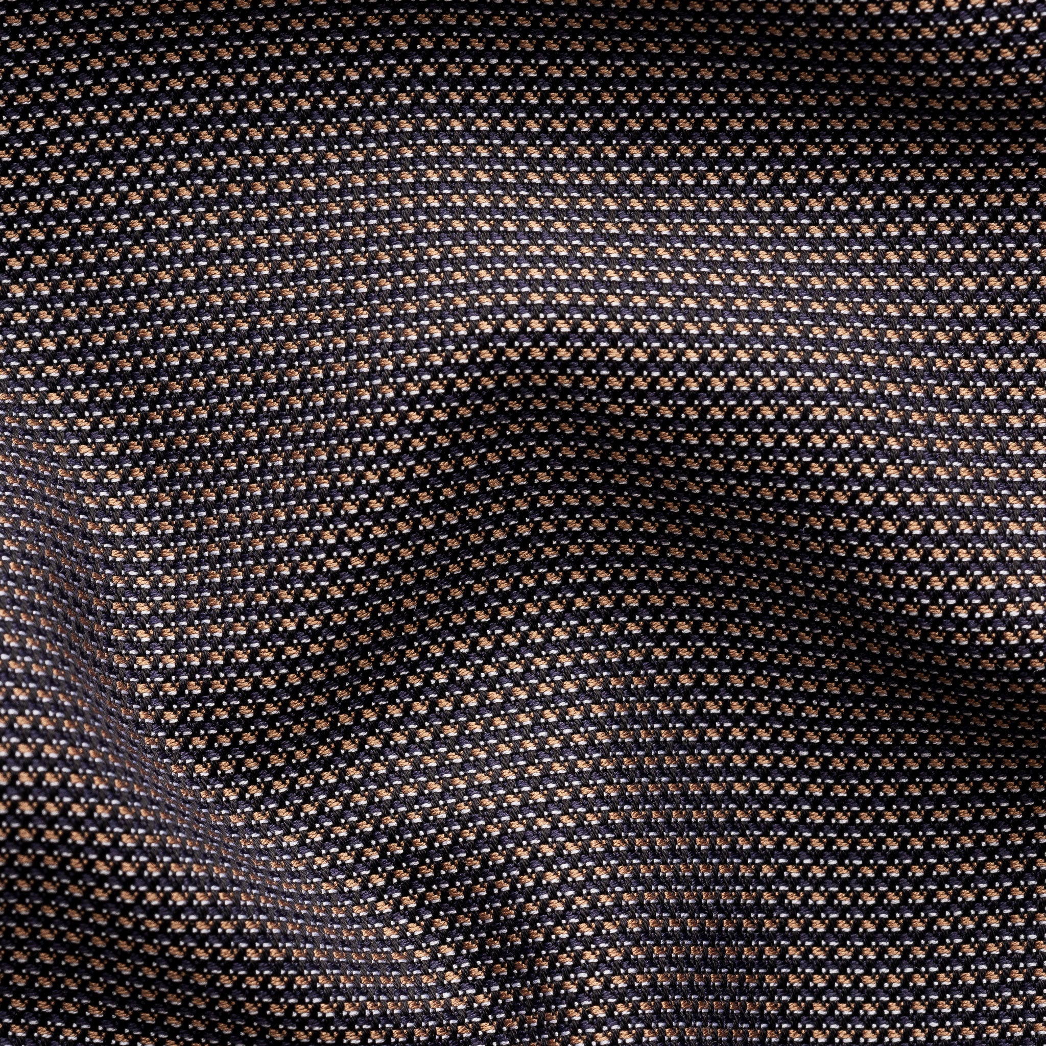 Dark Brown Semi-Solid Royal Oxford Slim Fit Shirt - ETON