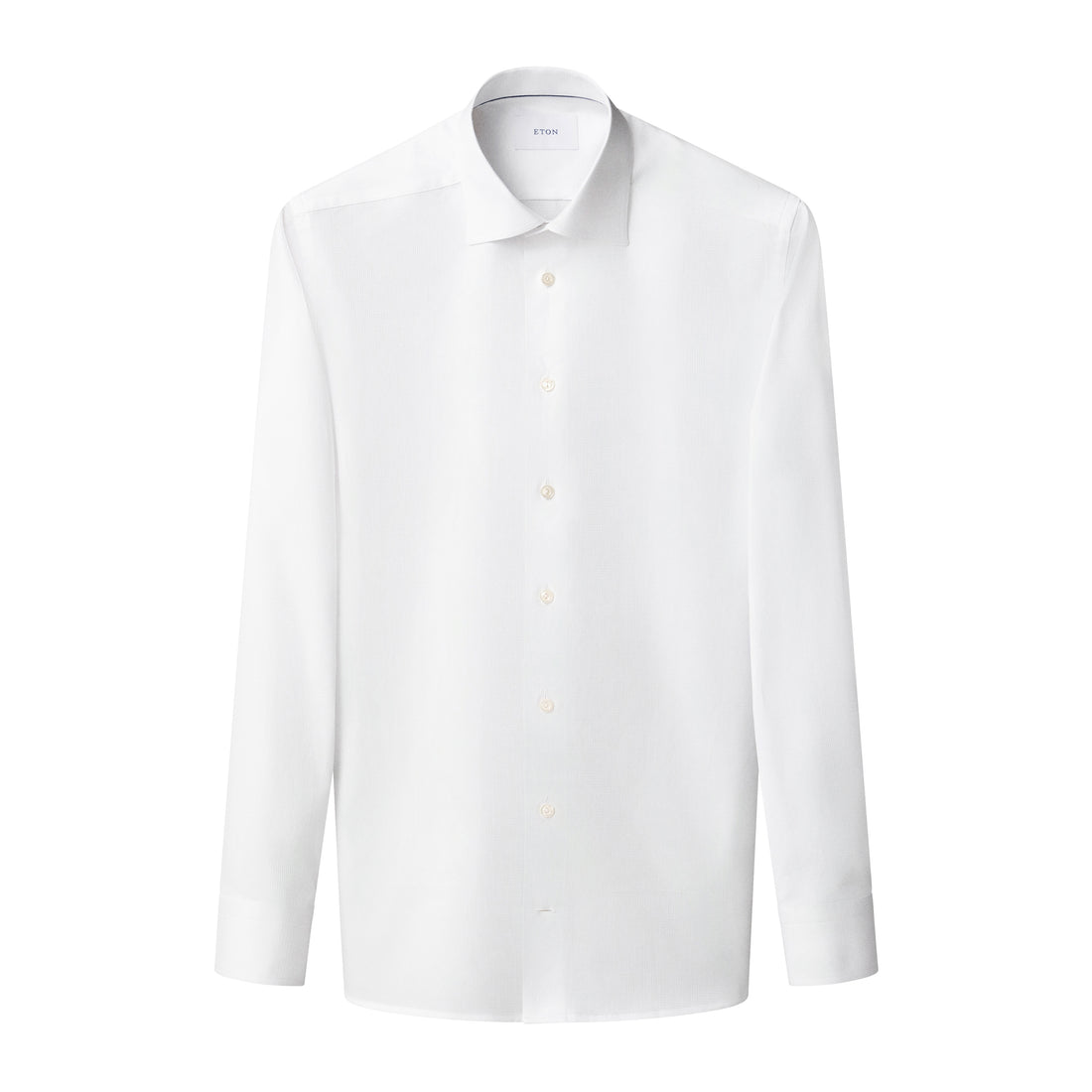 White Semi-Solid Dobby Slim Fit Dress Shirt - ETON