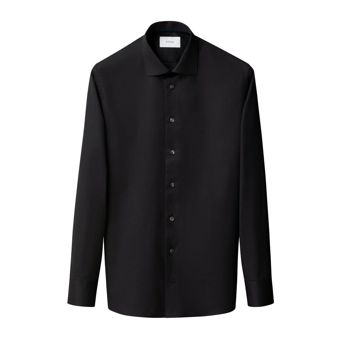 Black Semi-Solid Dobby Slim Fit Dress Shirt - ETON