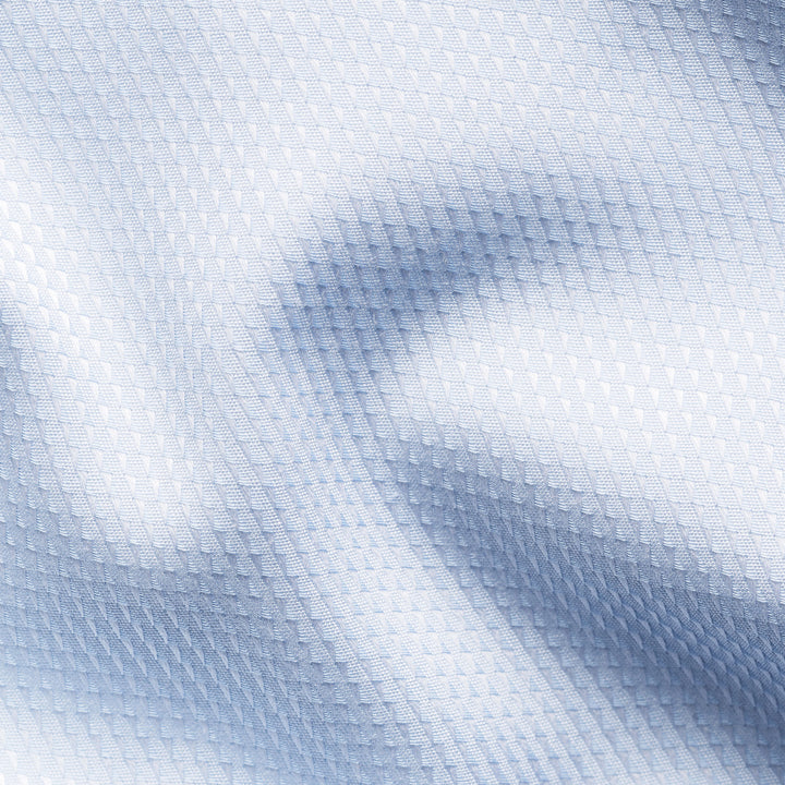 Light Blue Semi-Solid Supima 120 Elevated Piqué Slim Fit Dress Shirt - ETON