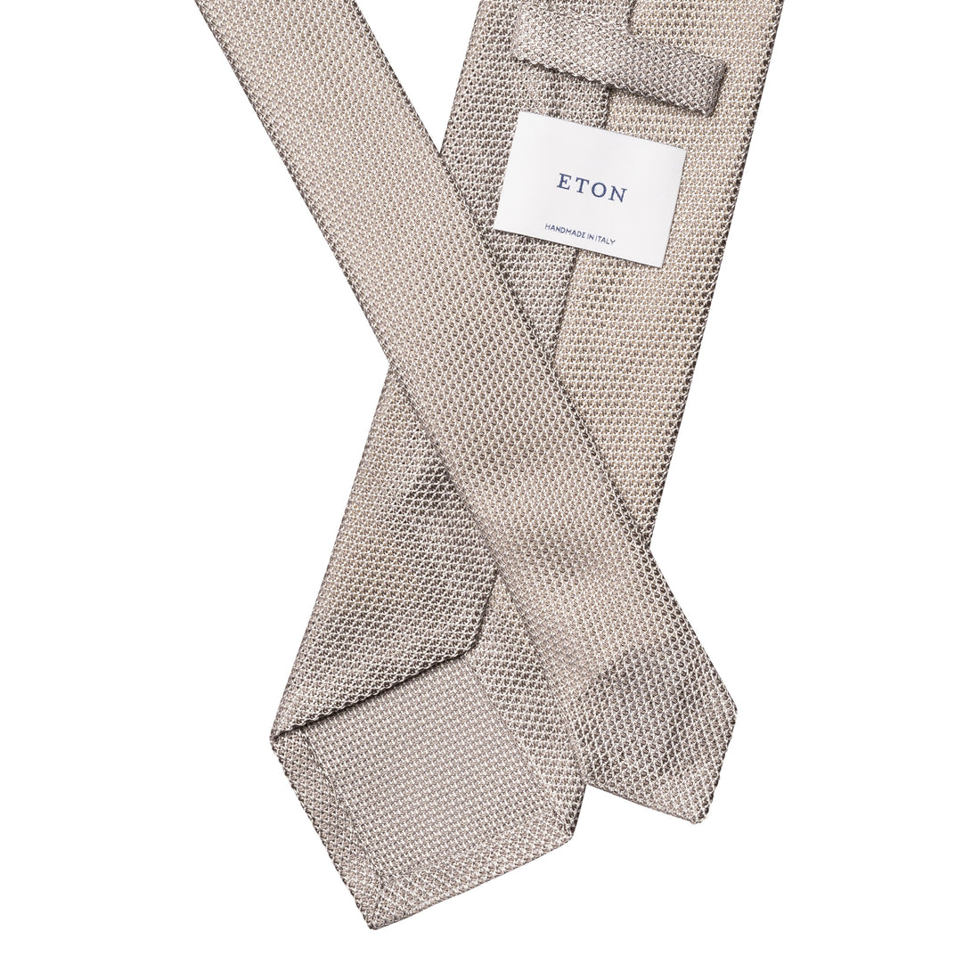 Light Gray Grenadine Silk Tie - ETON