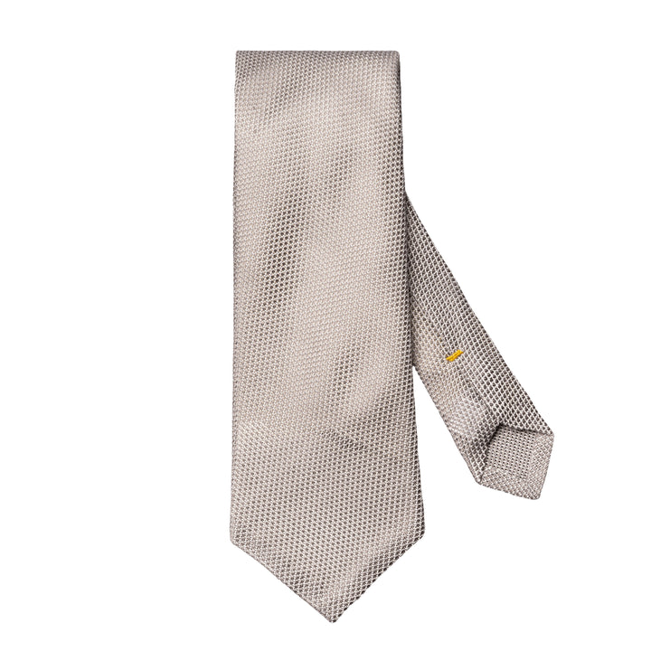 Light Gray Grenadine Silk Tie - ETON