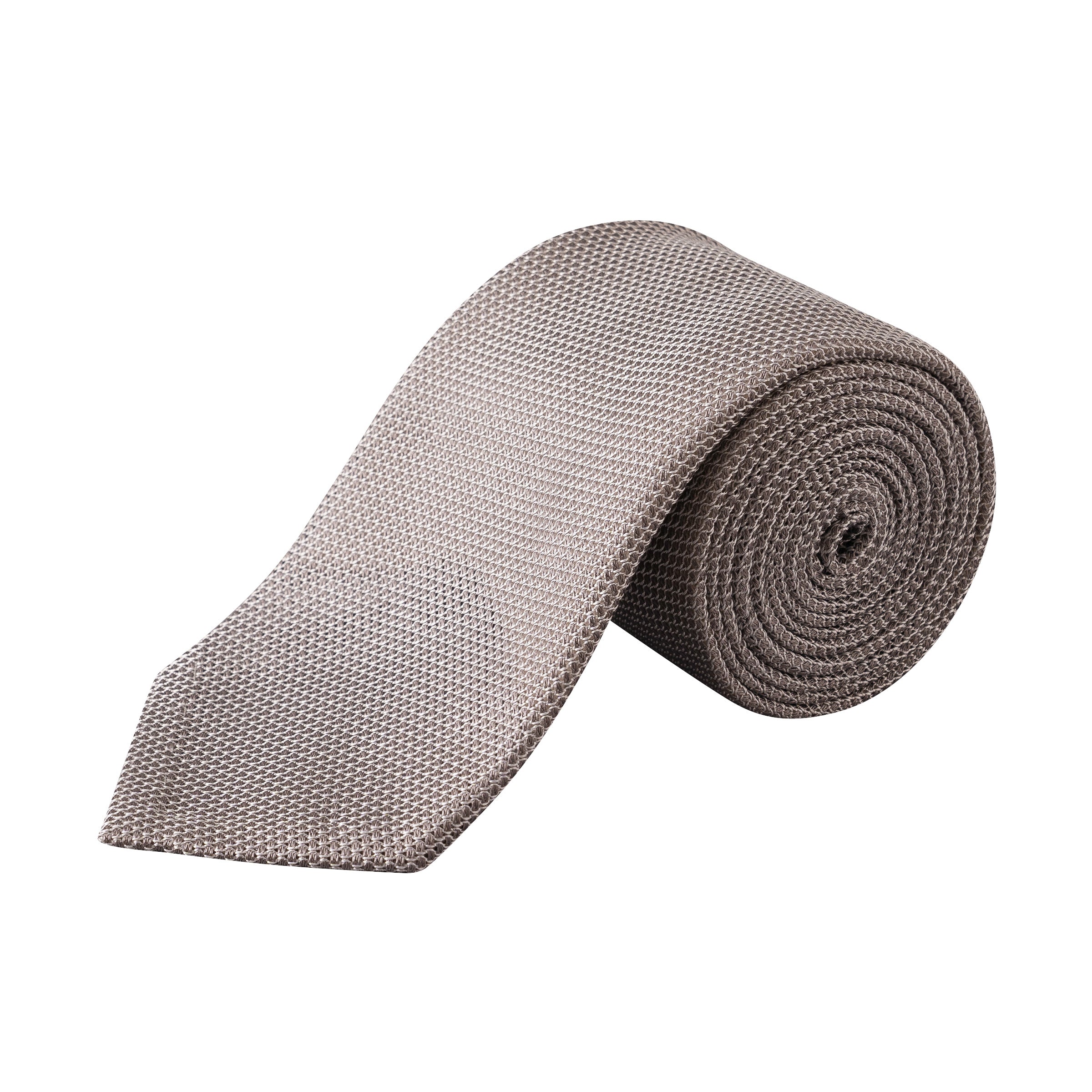 Light Gray Grenadine Silk Tie - ETON