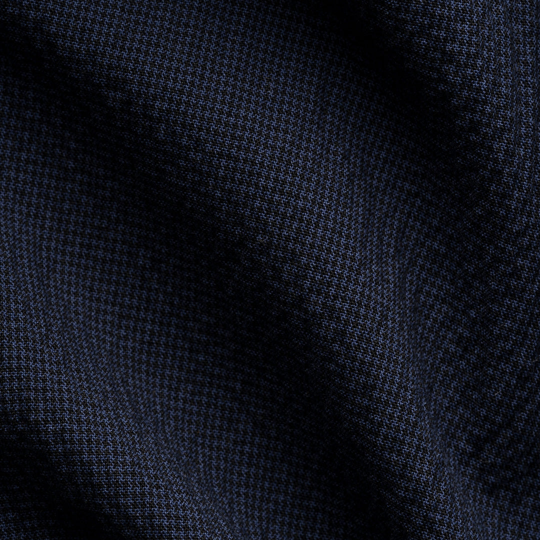 Navy Blue Seersucker Cotton-Stretch Soft Sport Jacket - ETON