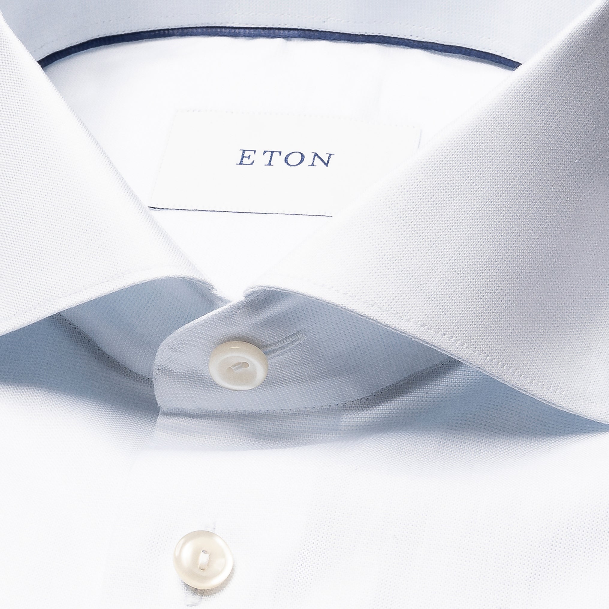 Ice Blue Solid Signature Oxford Slim Fit Shirt - ETON