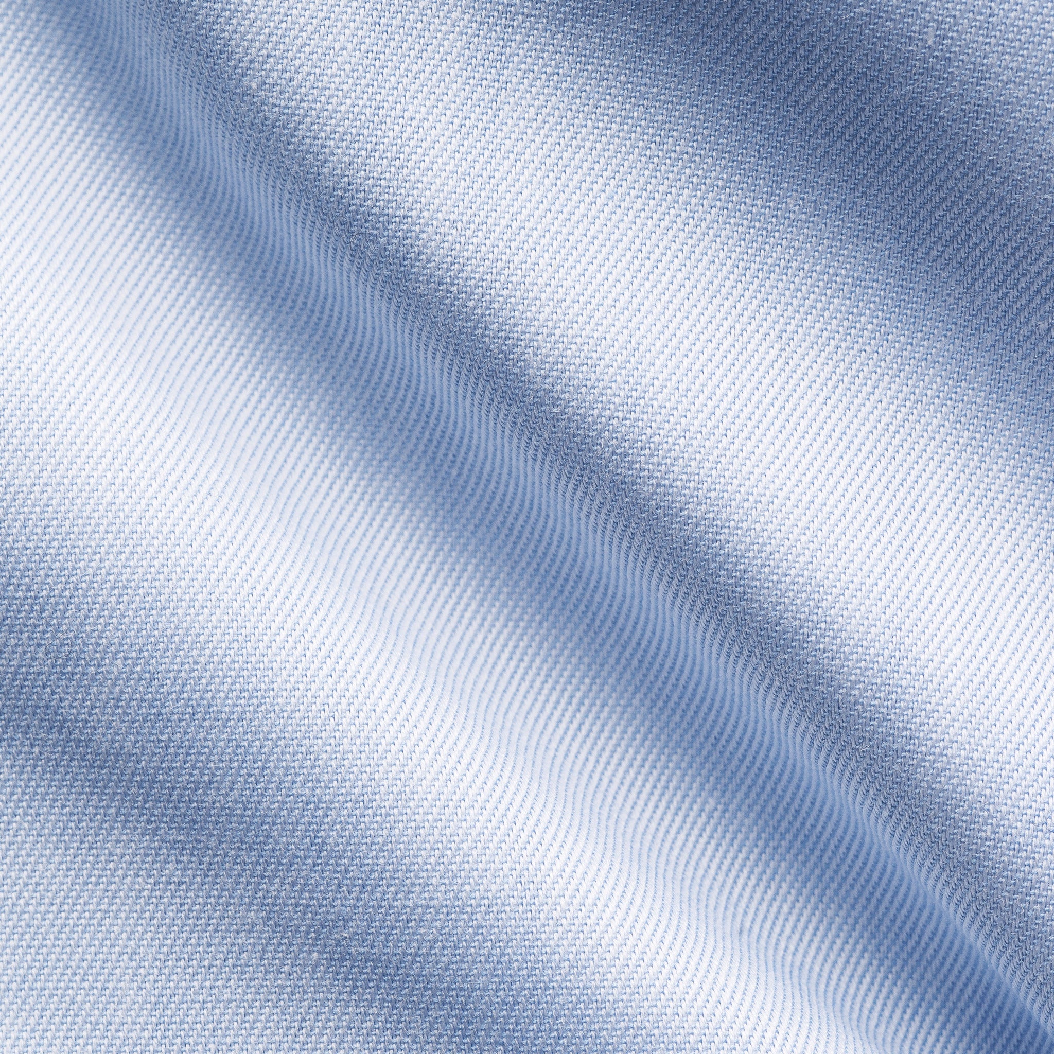 Light Blue Solid Floral Effect Signature Twill Slim Fit Shirt - ETON