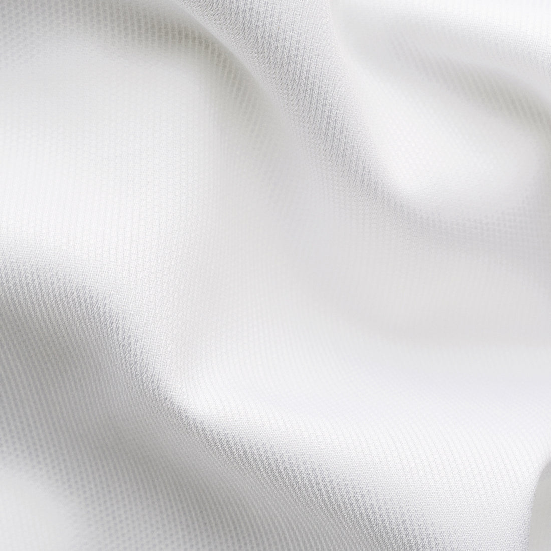 White Semi-Solid Piqué Cotton Fly-Front Slim Fit Tuxedo Shirt - ETON