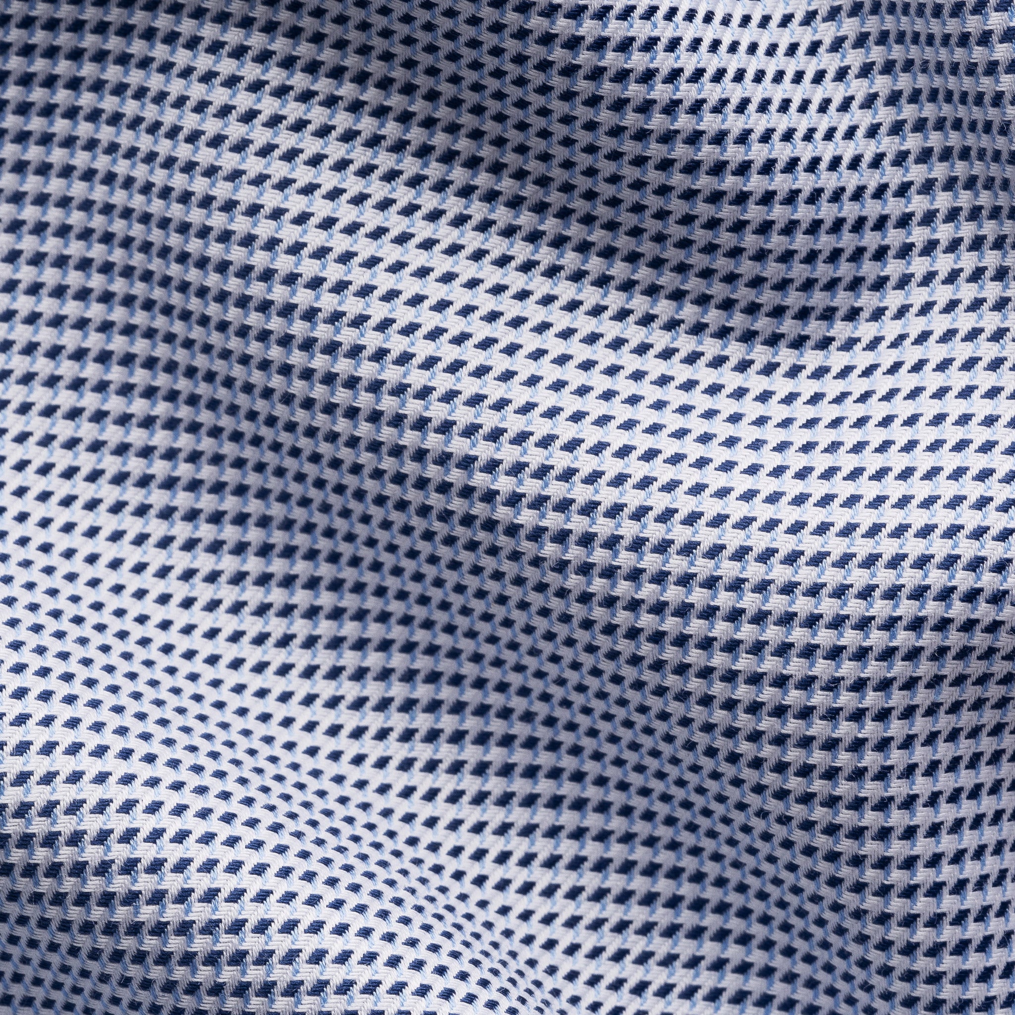 Mid Blue Semi-Solid Twill Slim Fit Shirt - ETON