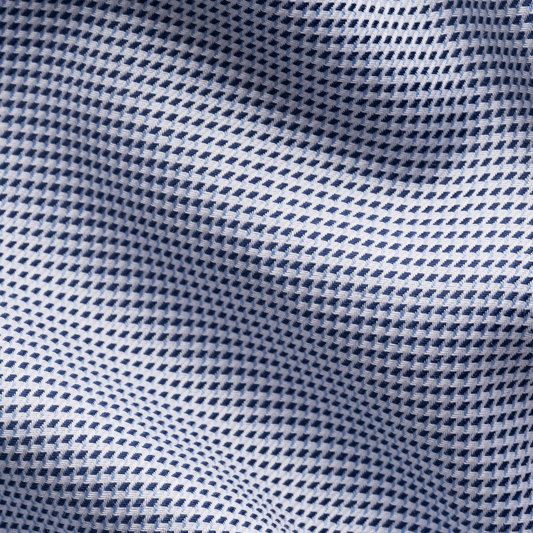 Mid Blue Semi-Solid Twill Slim Fit Shirt - ETON