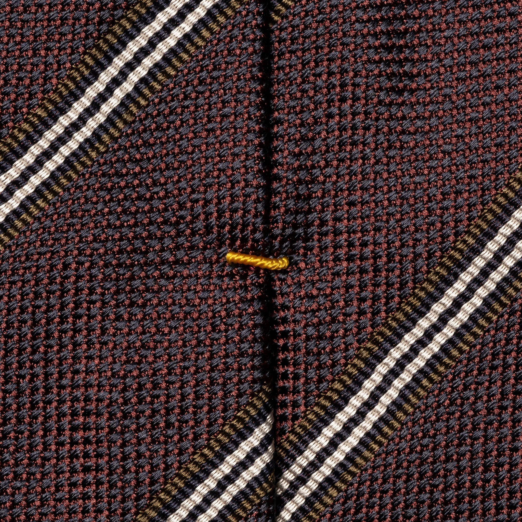Maroon Striped Pattern Woven Silk Tie - ETON - Boutique Jacques International