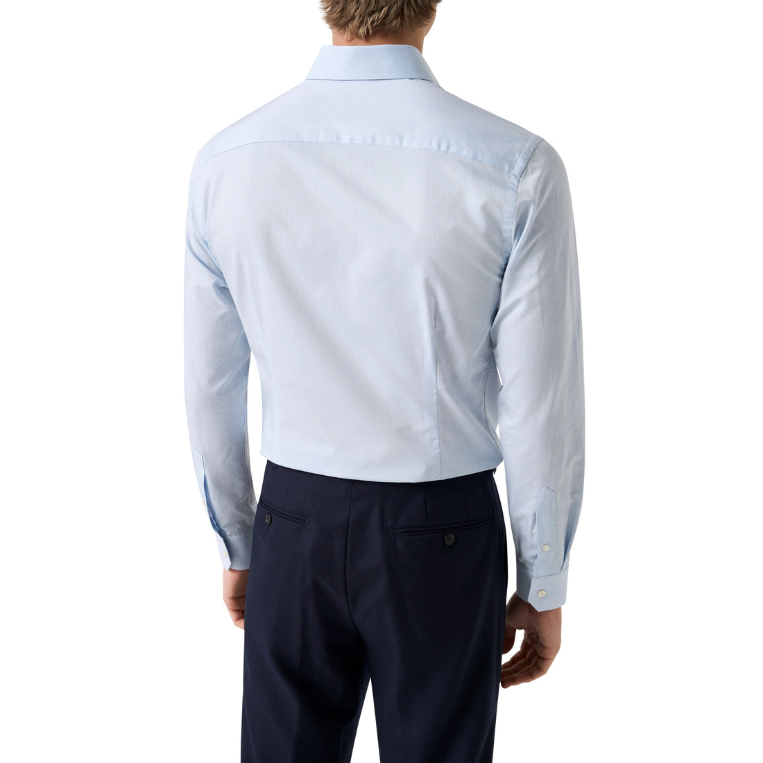 Light Blue Semi Solid Signature Twill Slim Fit Shirt - ETON - Boutique Jacques International