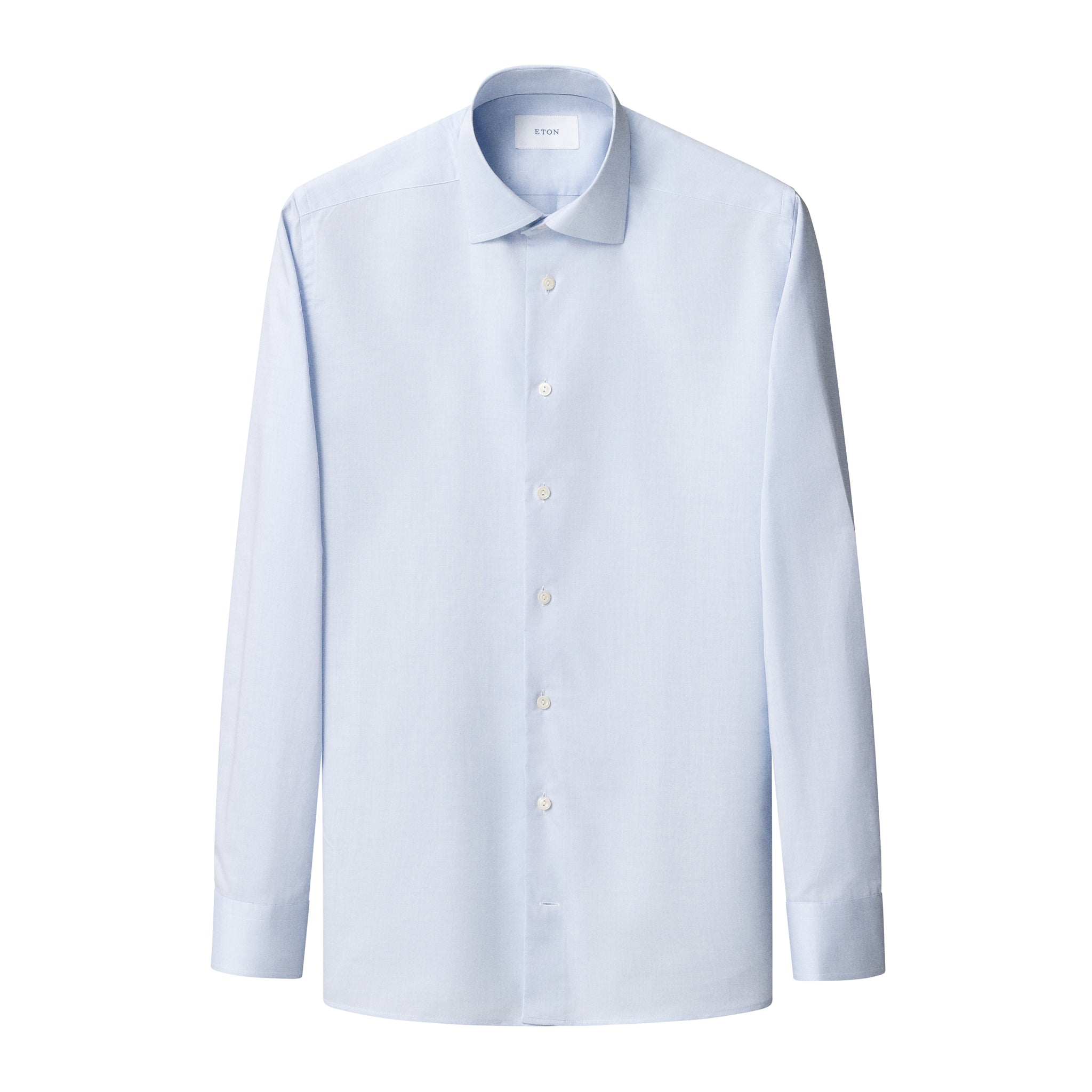 Light Blue Semi Solid Signature Twill Slim Fit Shirt - ETON - Boutique Jacques International