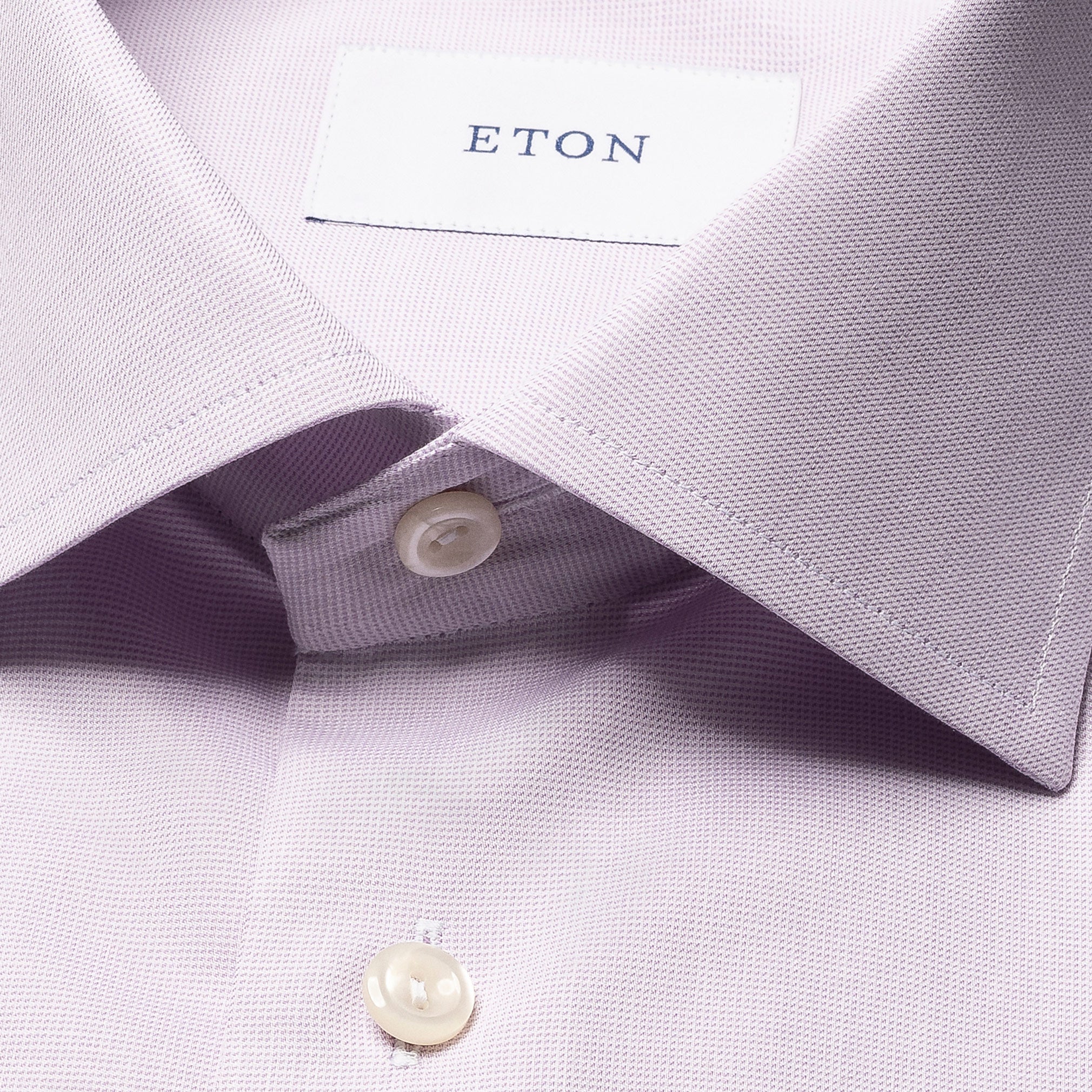Pink Semi Solid Signature Twill Slim Fit Shirt - ETON - Boutique Jacques International