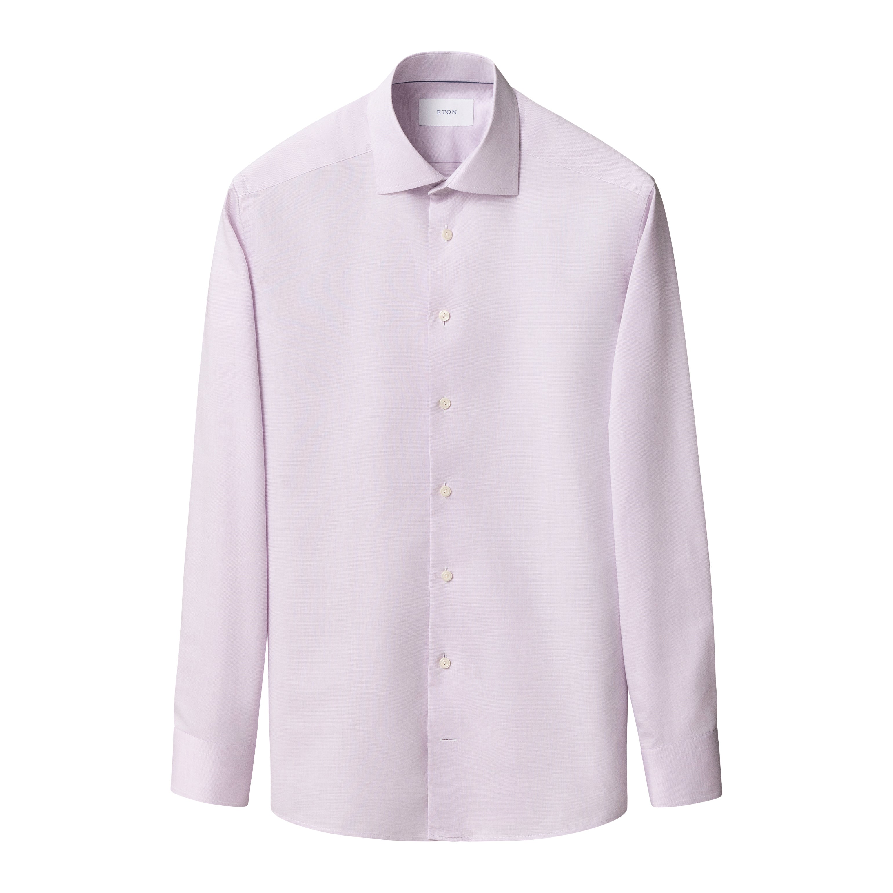 Pink Semi Solid Signature Twill Slim Fit Shirt - ETON - Boutique Jacques International