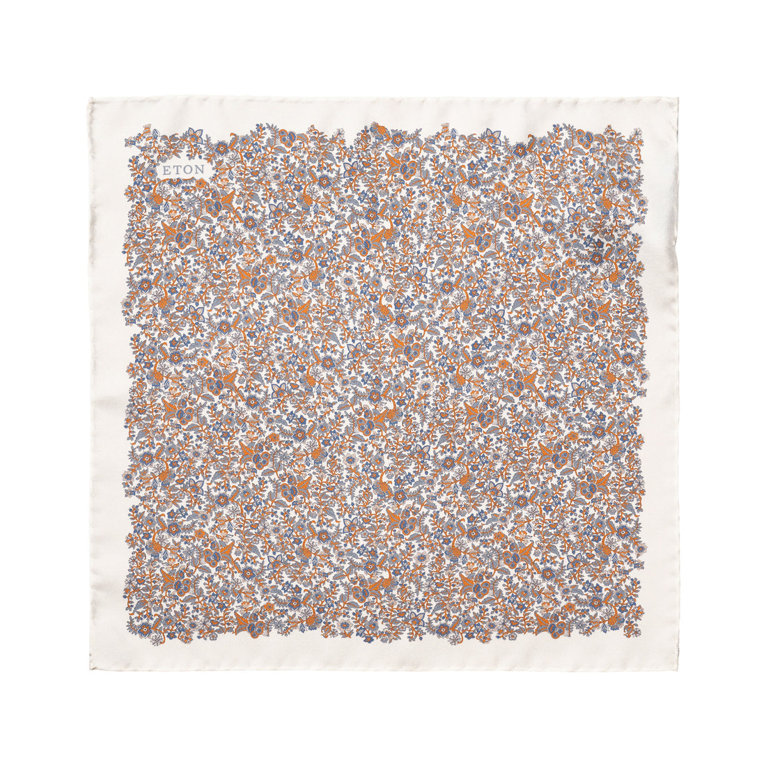 Multicolour Floral Silk Twill Pocket Square - ETON