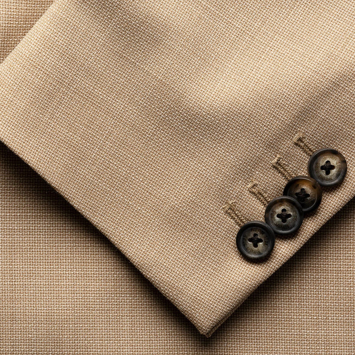 Beige Hopsack Wool (Lana) Tech Soft Jacket - ETON