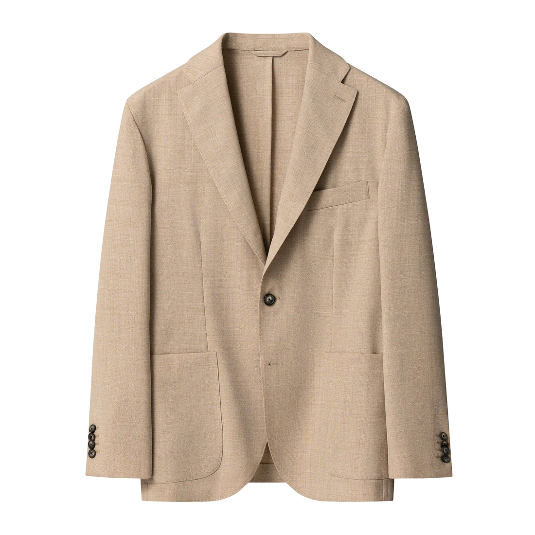 Beige Hopsack Wool (Lana) Tech Soft Jacket - ETON - Boutique Jacques International