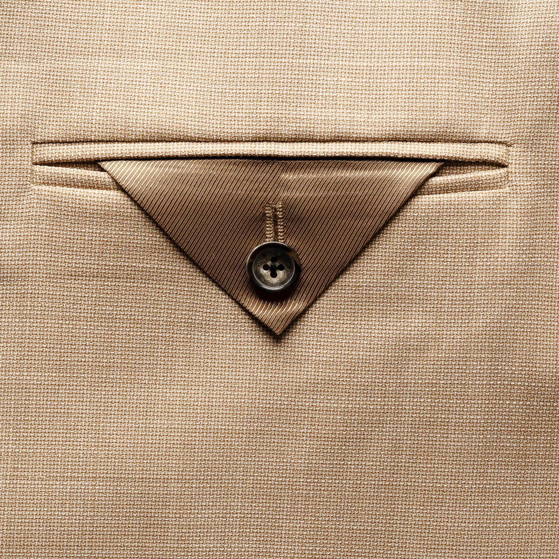 Beige Hopsack Wool (Lana) Tech Soft Jacket - ETON - Boutique Jacques International