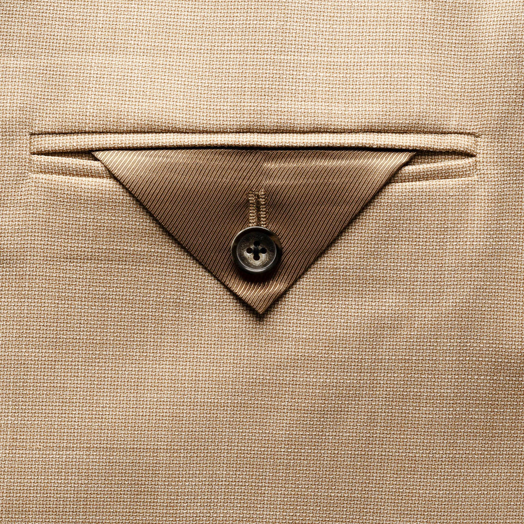 Beige Hopsack Wool (Lana) Tech Soft Jacket - ETON