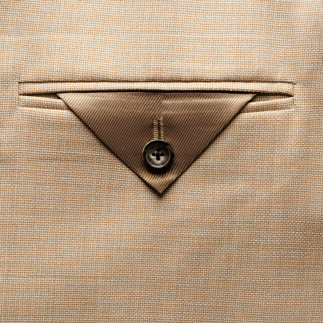 Beige Hopsack Wool (Lana) Tech Soft Jacket - ETON - Boutique Jacques International