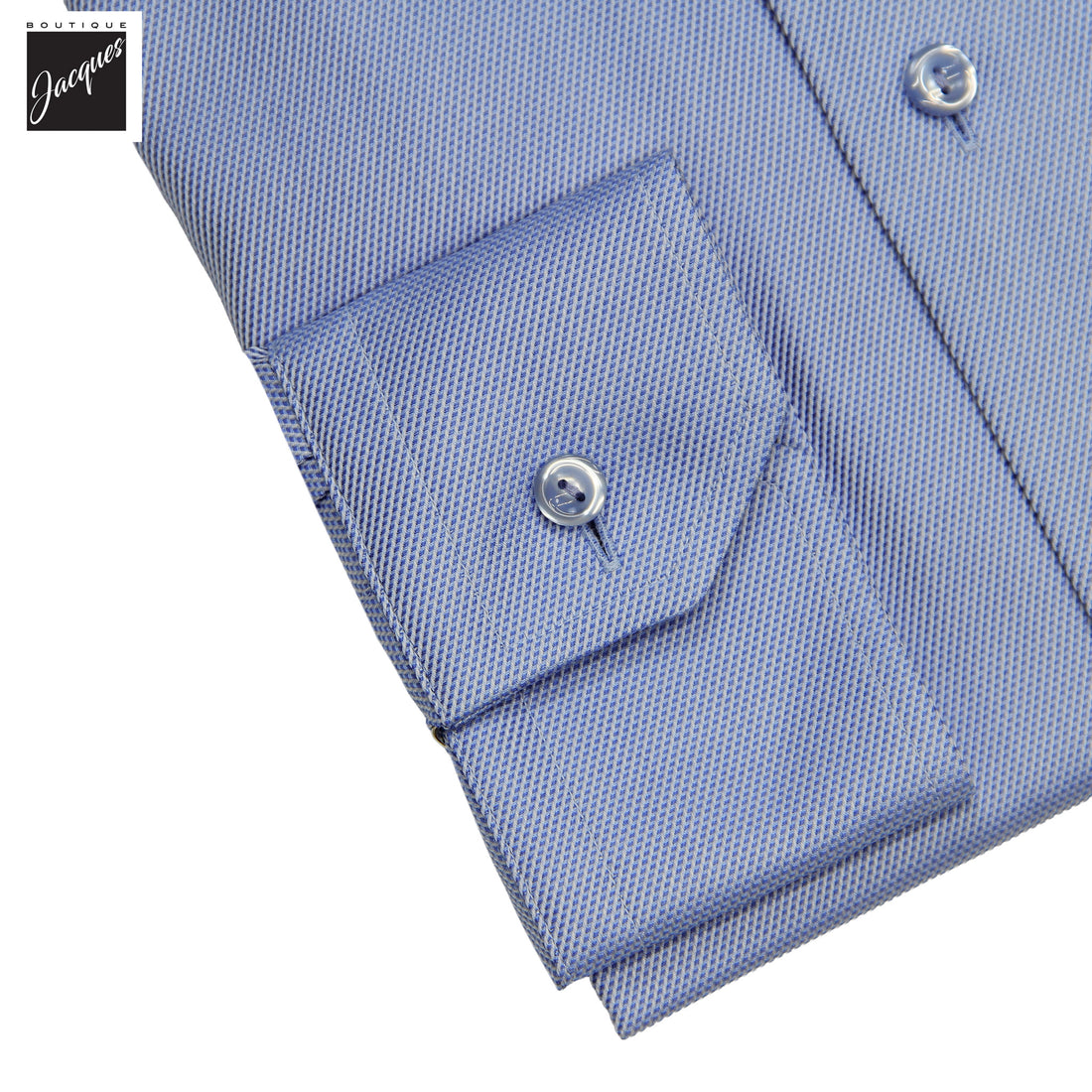 Blue Semi Solid Signature Twill Contemporary Fit Dress Shirt - ETON