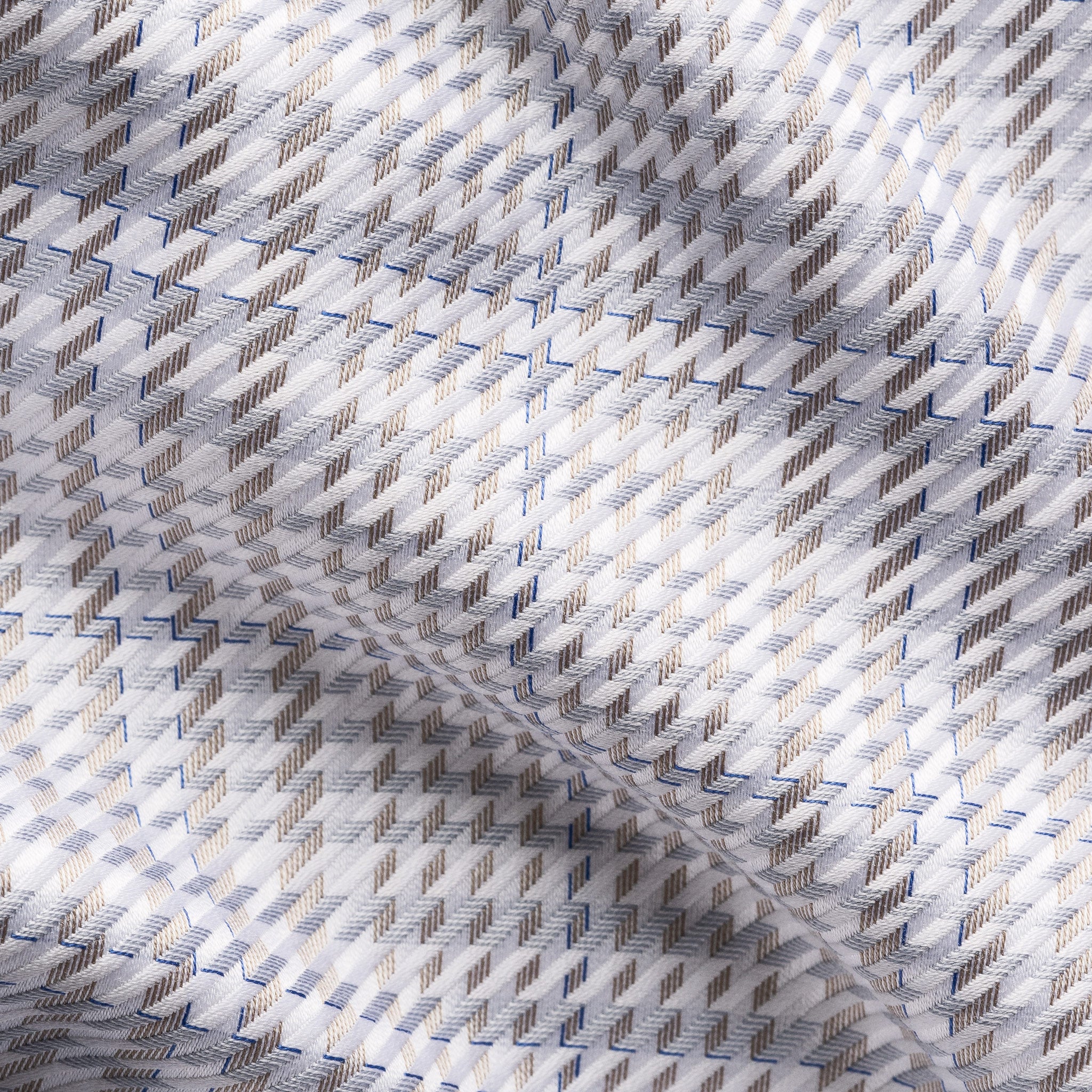 Chemise habillée coupe contemporaine en twill blanc uni pour homme - ETON