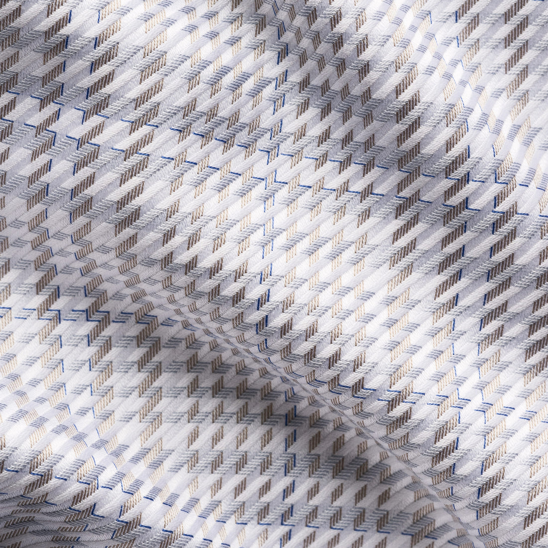 Chemise habillée coupe contemporaine en twill blanc uni pour homme - ETON