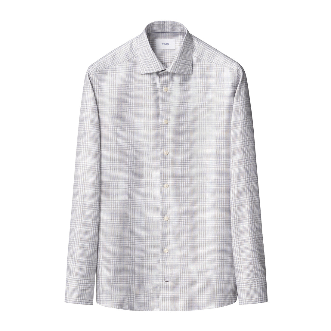 Chemise habillée coupe contemporaine en twill blanc uni pour homme - ETON