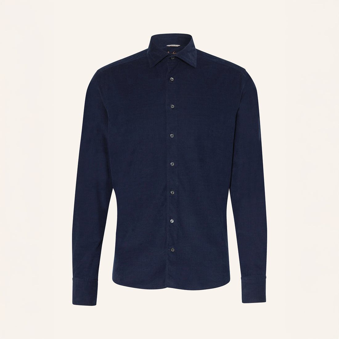 Navy Corduroy Regular Fit Casual Shirt - Stenströms