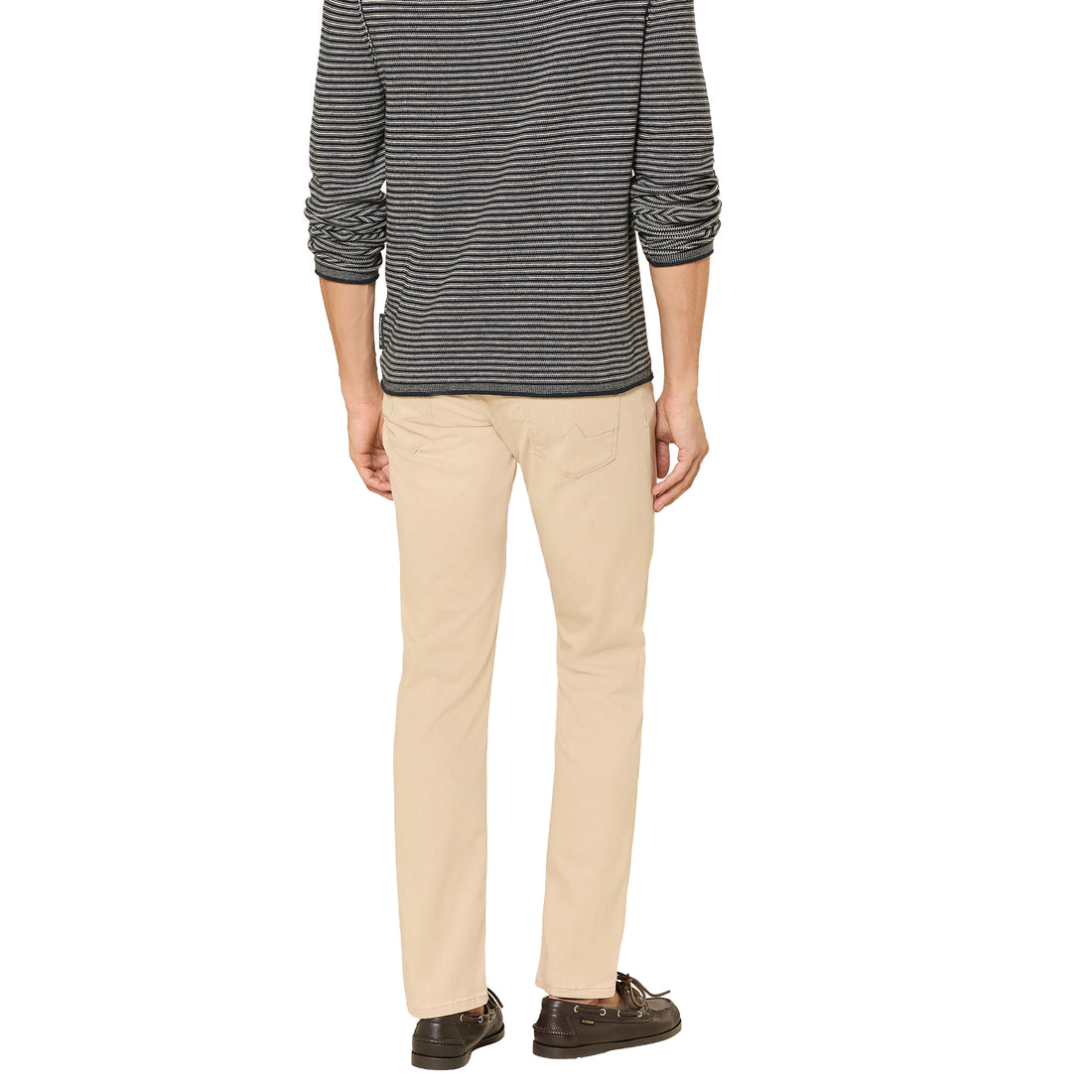 Beige Premium Regular Fit Soft Ultralight Five Pocket Pants - ALBERTO - Boutique Jacques International
